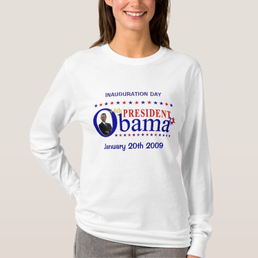 Obama 2009 Inauguration Day - Long-sleeve T-shirt (Voorkant)
