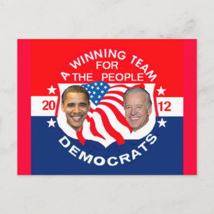Obama 2012 Briefkaart