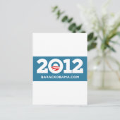 Obama 2012 briefkaart (Staand voorkant)