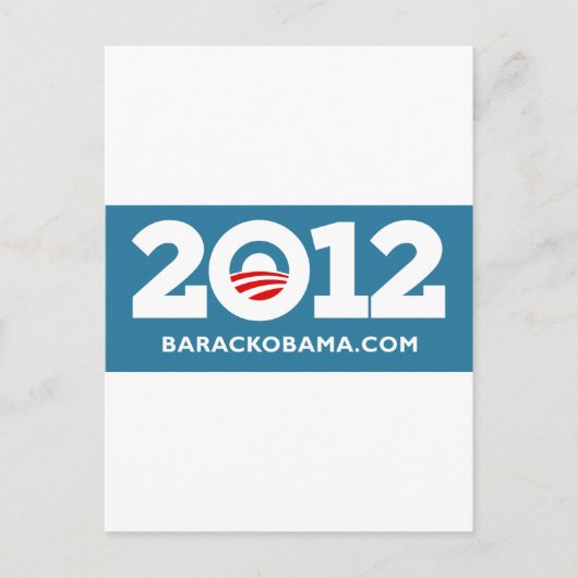 Obama 2012 briefkaart (Voorkant)