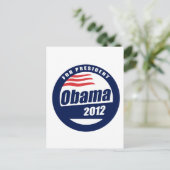 Obama 2012 briefkaart (Staand voorkant)