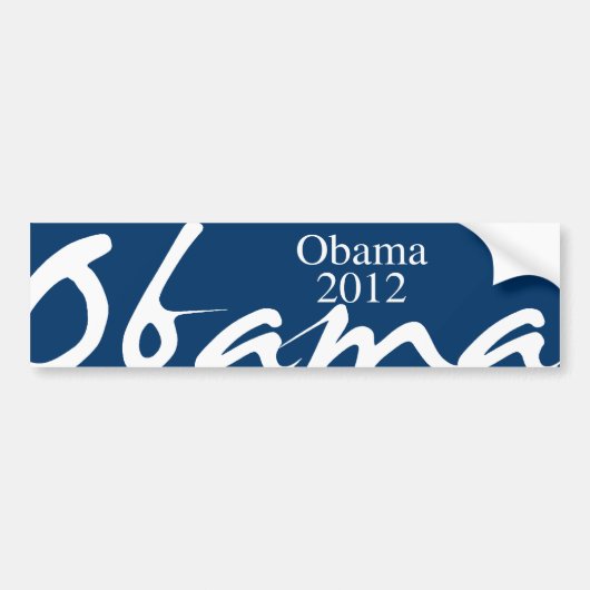 OBAMA 2012 - BUMPERSTICKER (Voorkant)