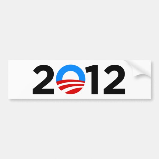 Obama 2012 bumpersticker (Voorkant)