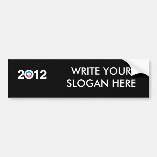 OBAMA 2012 BUMPERSTICKER (Voorkant)