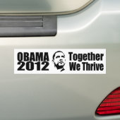 OBAMA 2012 bumpersticker (Op auto)