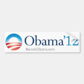 Obama 2012 bumpersticker (Voorkant)