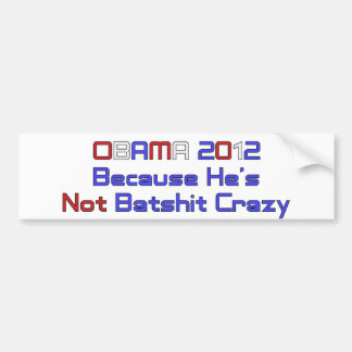OBAMA 2012 BUMPERSTICKER