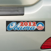 Obama 2012  bumpersticker (Op auto)