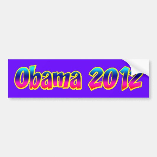 Obama 2012 bumpersticker (Voorkant)