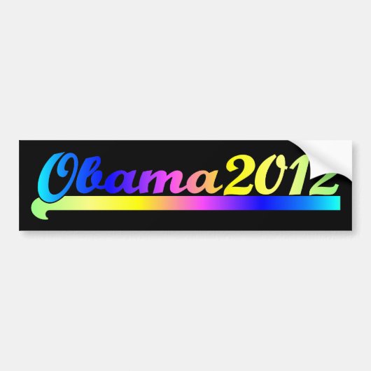 Obama 2012 bumpersticker (Voorkant)