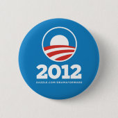 Obama "2012" Button Pin (Voorkant)