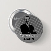 Obama 2012 Campaign Button - Ja, dat kunnen we nog (Voorkant /achterkant)