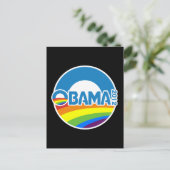 Obama 2012 Gay Pride Rainbow Briefkaart (Staand voorkant)