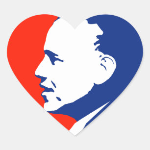 Obama 2012 hart sticker