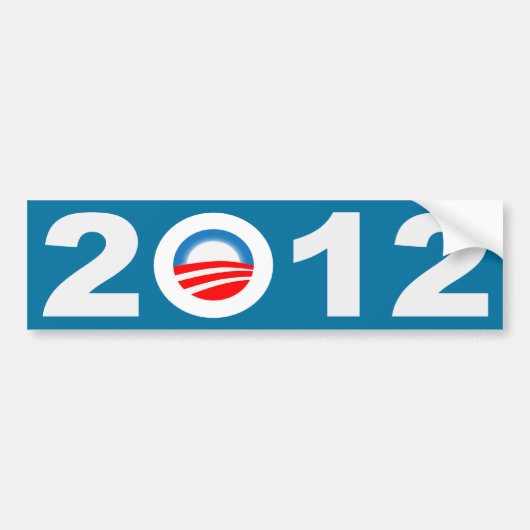 Obama 2012 Icon Bumpersticker (Voorkant)
