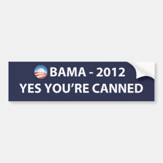 OBAMA 2012 JA JULLIE DIE JE KANNEN BUMPERSTICKER