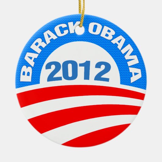 Obama 2012 keramisch ornament (Voorkant)