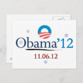 Obama 2012 Kerst Briefkaart (Voorkant / Achterkant)