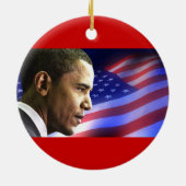 Obama 2012 - Nog steeds die! Patriottisch siermidd Keramisch Ornament (Achterkant)