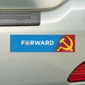 Obama 2012 (parodie) Op weg naar het socialisme Bumpersticker (Op auto)