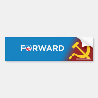 Obama 2012 (parodie) Op weg naar het socialisme Bumpersticker