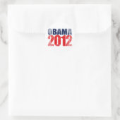 OBAMA 2012 .png Ronde Sticker (Tas)