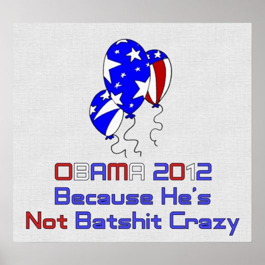 OBAMA 2012 POSTER (Voorkant)