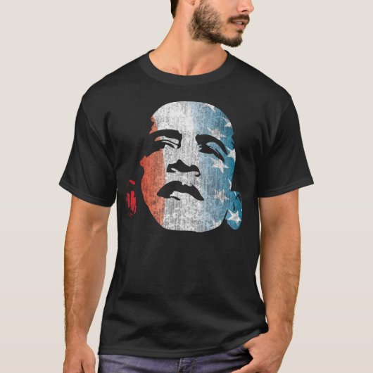Obama 2012 Red White en Blue T-shirt (Voorkant)