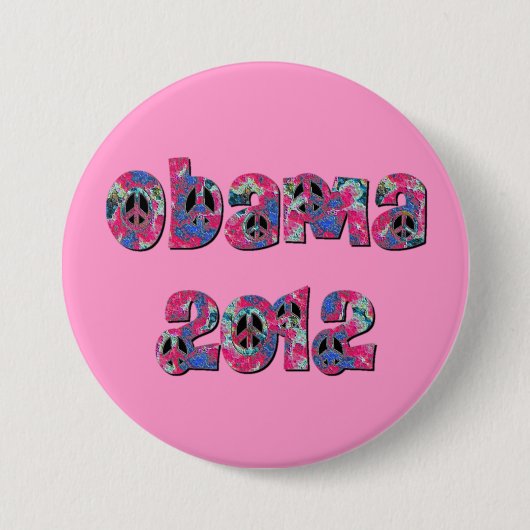 Obama 2012 ronde button 7,6 cm (Voorkant)