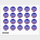 Obama 2012 ronde sticker (Vel)
