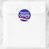 Obama 2012 ronde sticker (Tas)
