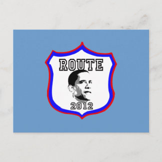 Obama 2012 Route 2012 Barack Obama President Briefkaart