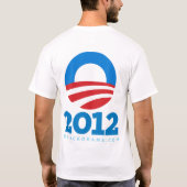 Obama 2012-Shirten T-shirt (Achterkant)