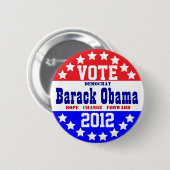 Obama 2012 ( stijl) ronde button 5,7 cm (Voorkant /achterkant)