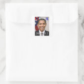 OBAMA 2012 VIERKANTE STICKER (Tas)