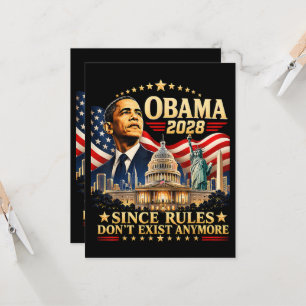Obama 2028 Aangezien Regels Niet Meer Bestaan Kaart
