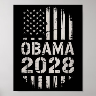Obama 2028 Amerika President Graphic Kleding Manne Poster