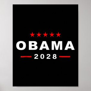 Obama 2028 Shirt Stem Obama voor President 2028 Poster
