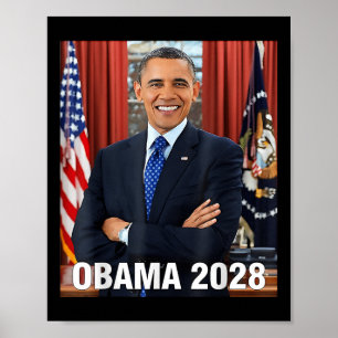 Obama 2028 Shirt stemt Obama voor President 2028 Poster