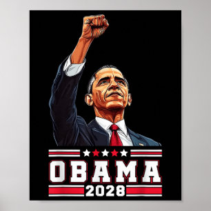 Obama 2028 Shirt stemt Obama voor President 28 Poster