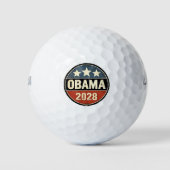 Obama 2028 Verkiezingspolitiek Golfballen (Voorkant)