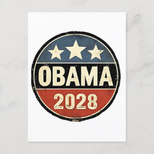 Obama 2028 VS Verkiezing Politiek Aankondigingskaart