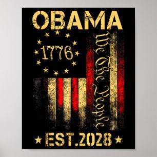 Obama 2028 Wij de mensen President 2028 Amerika FL Poster