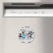Obama 44 Journal Magnet avec un arrière - plan de (In Situ (Lave-vaisselle))