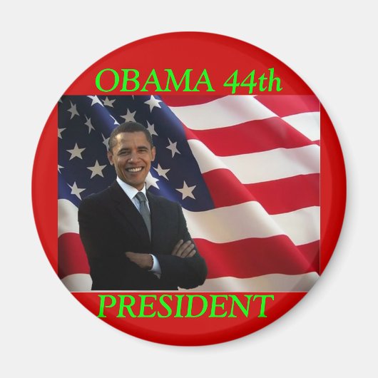 OBAMA 44e PRÉSIDENT MAGNET (Devant)