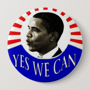 Obama 4-inch Ja We kunnen Buttonnen Ronde Button 4,0 Cm