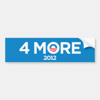 Obama 4 Meer dan 2012 Bumpersticker