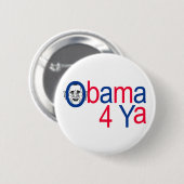 Obama 4 Ya Ronde Button 5,7 Cm (Voorkant /achterkant)