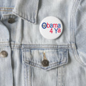 Obama 4 Ya Ronde Button 5,7 Cm (In situ)