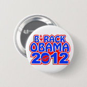 Obama Ace-knop Ronde Button 5,7 Cm (Voorkant /achterkant)